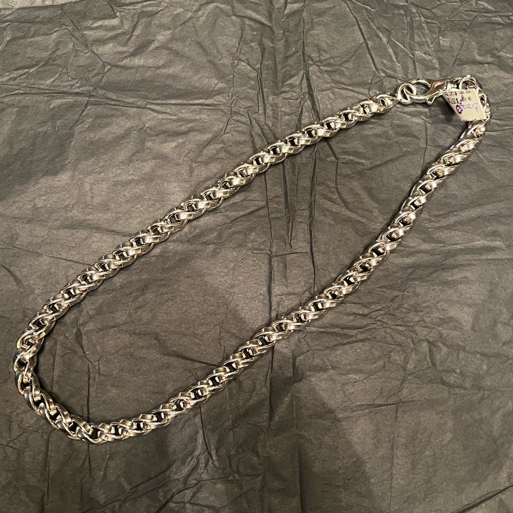 QVC Silver Tone Chain Necklace